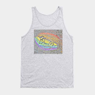 BLM Equality Chalking Street Art - Front Tank Top